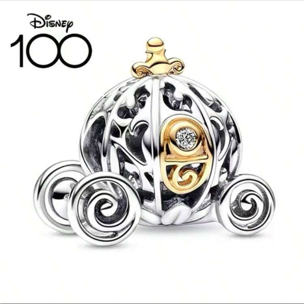 WOW**SALE Disney Silver & Gold Pumpkin Coach